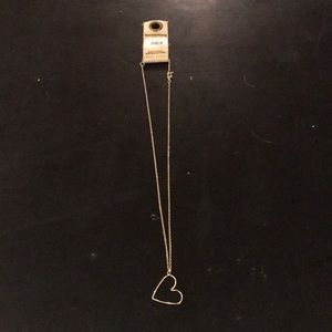 Anthropologie Heart Necklace, 12in
